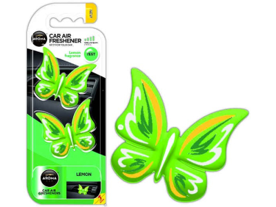 Odświeżacz powietrza AROMA FANCY SHAPES BUTTERFLY Lemon